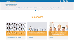 Desktop Screenshot of clinicacapilar.com.ar