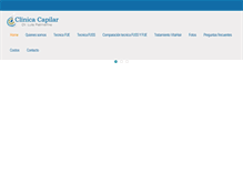 Tablet Screenshot of clinicacapilar.com.ar
